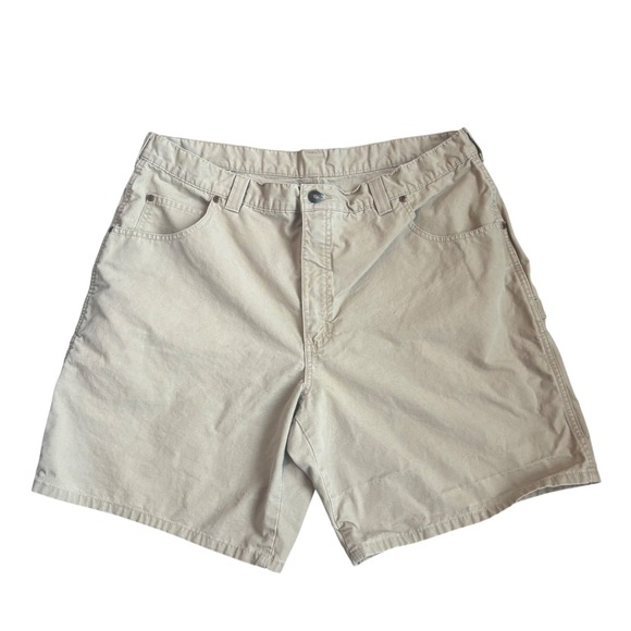 Lands End Other - Vintage Lands End  Mens Carpenter Shorts Khaki Duck Canvas Utility Workwear 38